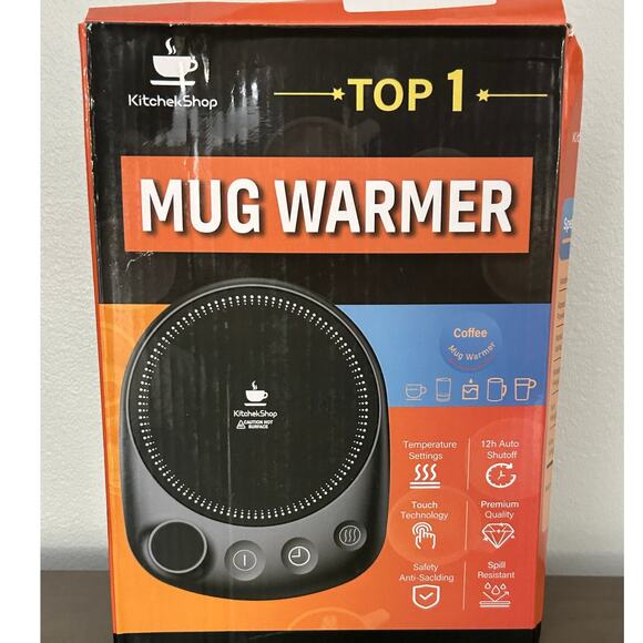NEW Cup Mug Drink Warmer 4 Temp Settings - Home Work Office Shop Perfect Gift - Picture 1 of 5